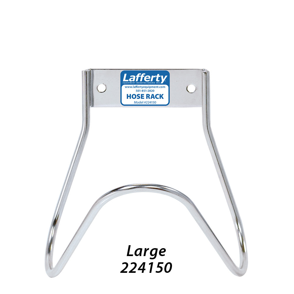 Lafferty large stainless steel wall mounted hose rack