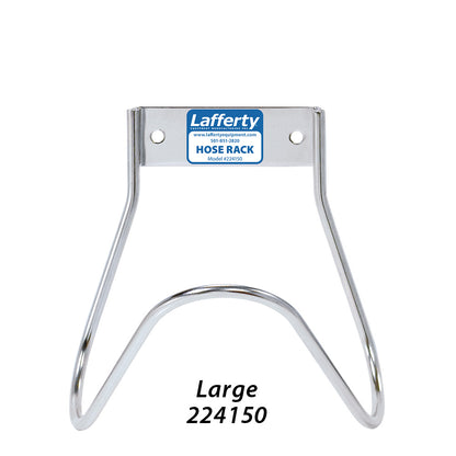 Lafferty large stainless steel wall mounted hose rack