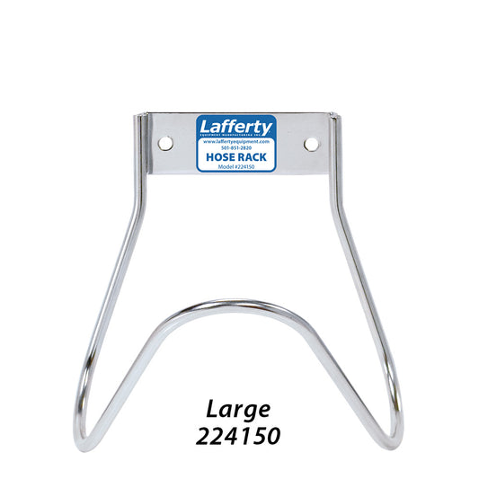 Lafferty large stainless steel wall mounted hose rack