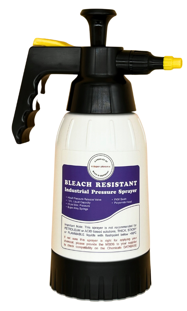 Klager 1.2L bleach-resistant pressure sprayer