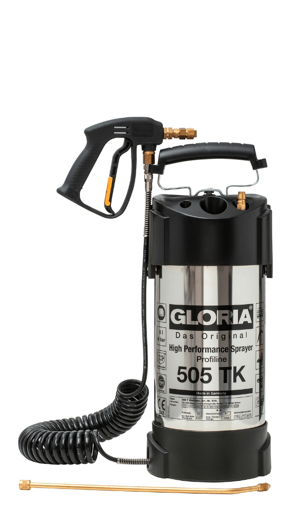 Gloria 505TK 5.0L stainless steel sprayer for car and truck wash, tyre shine