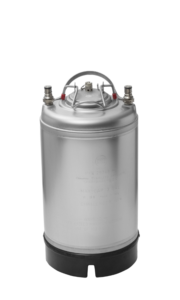Volkanex 12.0L stainless steel air-driven tank