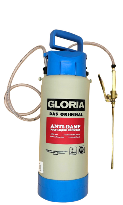 Gloria PRO5 5.0L poly pressure sprayer for anti-damp injection