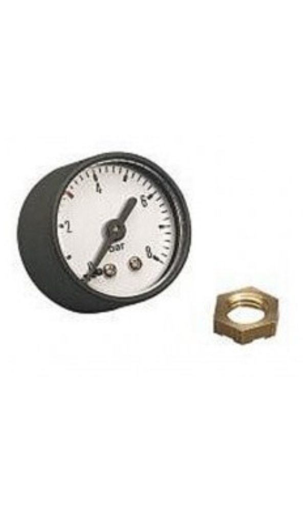 Gloria 0-10 bar pressure gauge with locking nut
