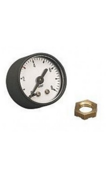 Gloria 0-10 bar pressure gauge with locking nut