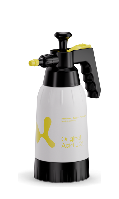 Klager 1.2L acid-resistant pressure sprayer in the current Original Acid design