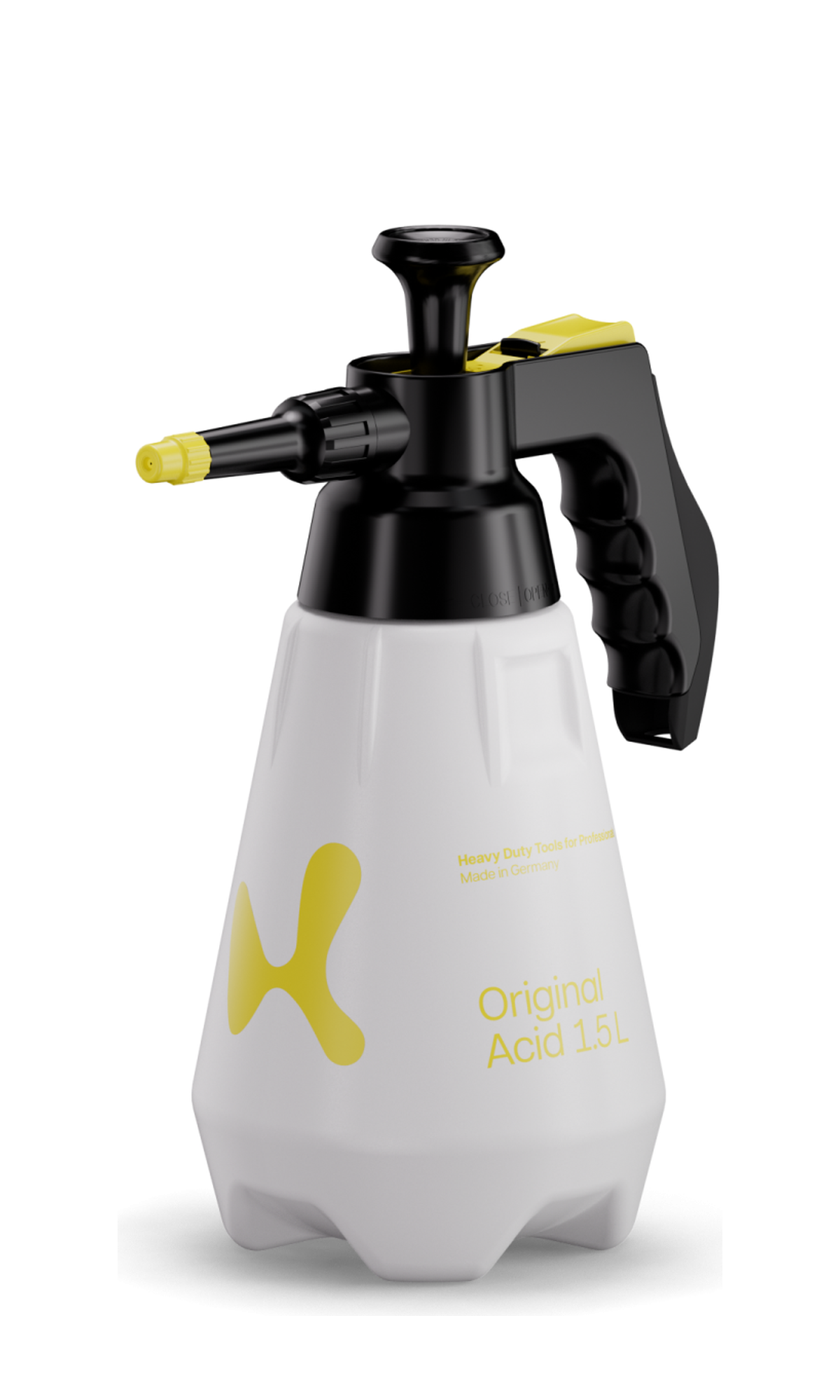 Klager 1.5L acid-resistant pressure sprayer in the current Original Acid design