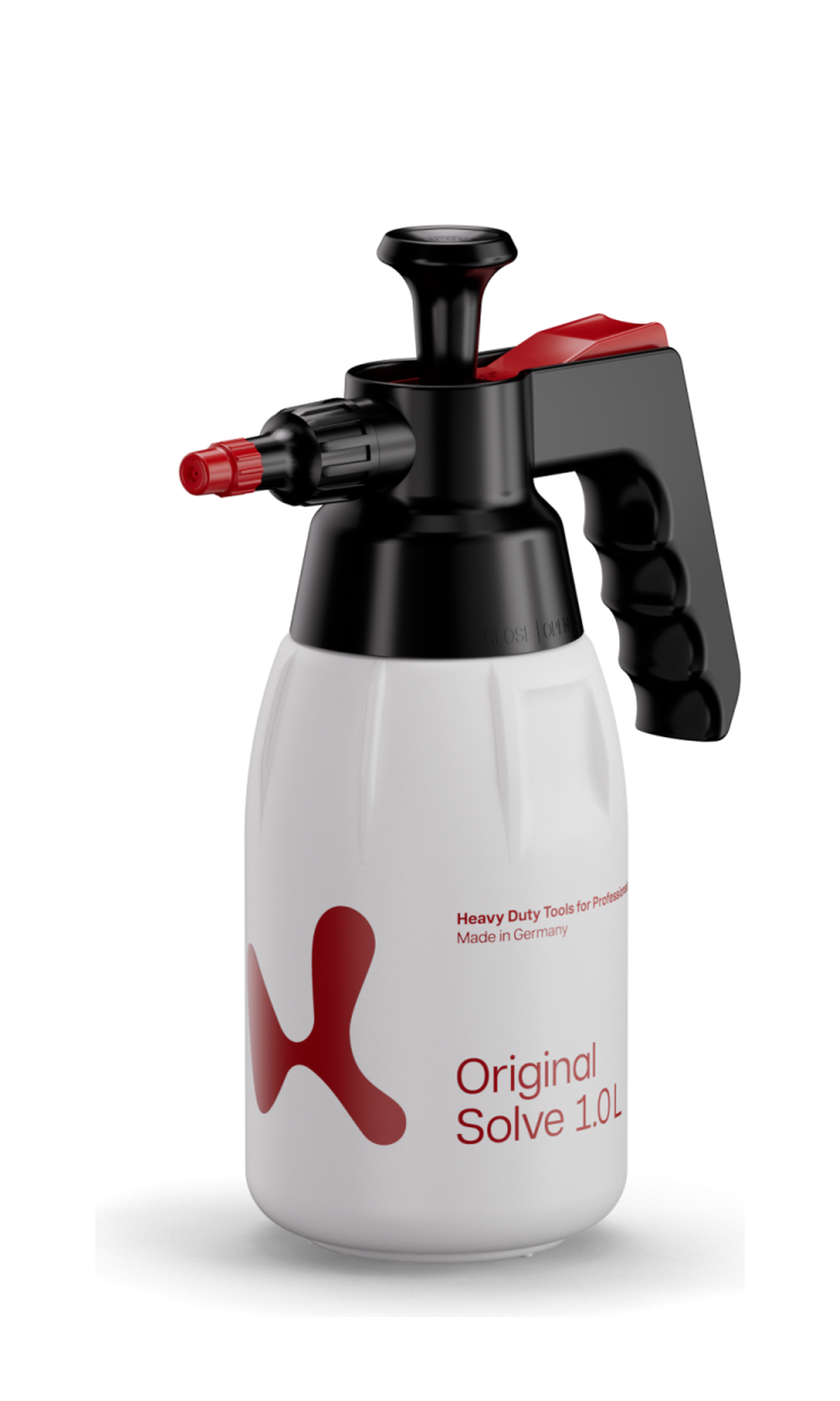 Klager 1.0L solvent-resistant pressure sprayer in the current Original Solve design