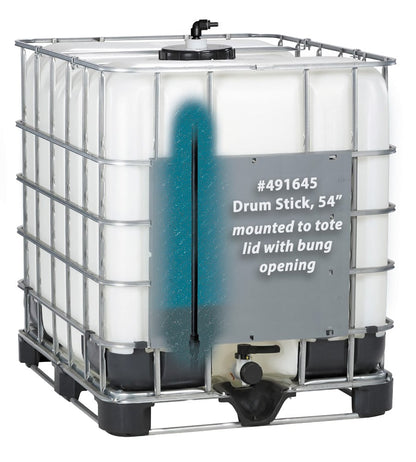 Lafferty pick up stick fitted in an IBC tote, cutaway