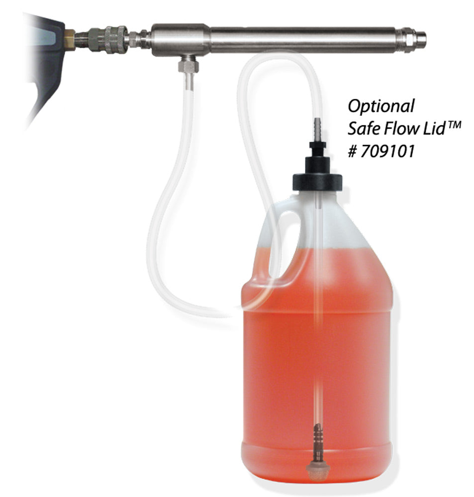 Lafferty 969620 Model 20SS hose end foamer with optional stainless steel jug rack