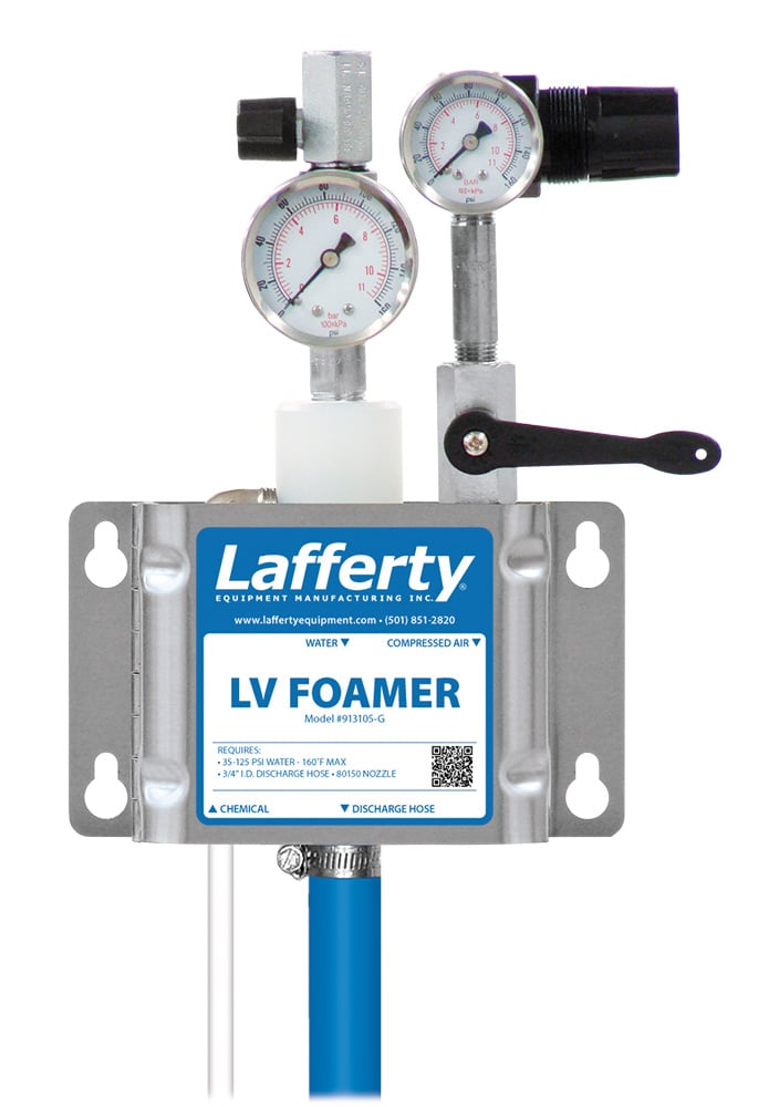 Lafferty 913105-G LV wall mount foamer with gauges