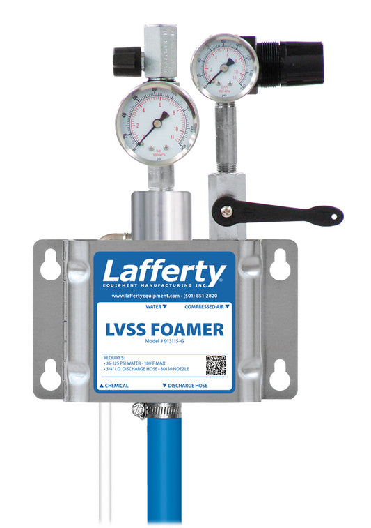 Lafferty 913115-G LVSS stainless steel wall mount foamer with gauges