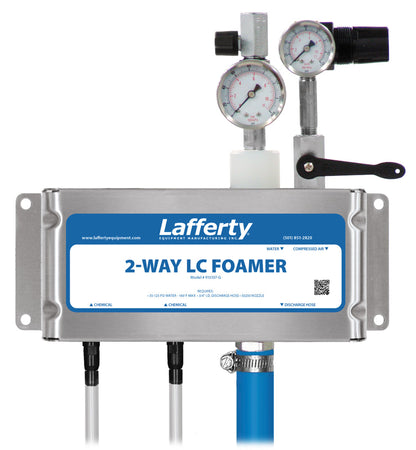 Lafferty 915107-G 2-Way LC wall mount foamer with gauges