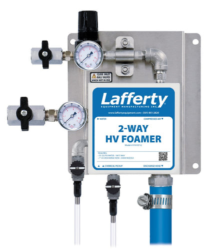 Lafferty 916107-G 2-Way HV wall mount foamer with gauges