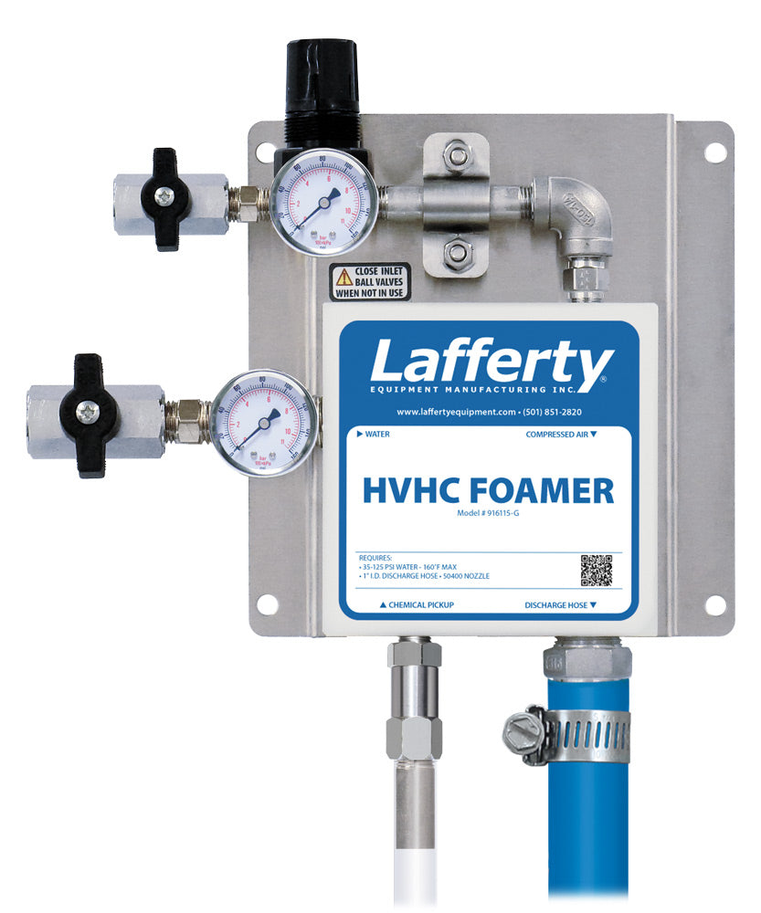 Lafferty 916115-G HVHC wall mount foamer with hose and wand