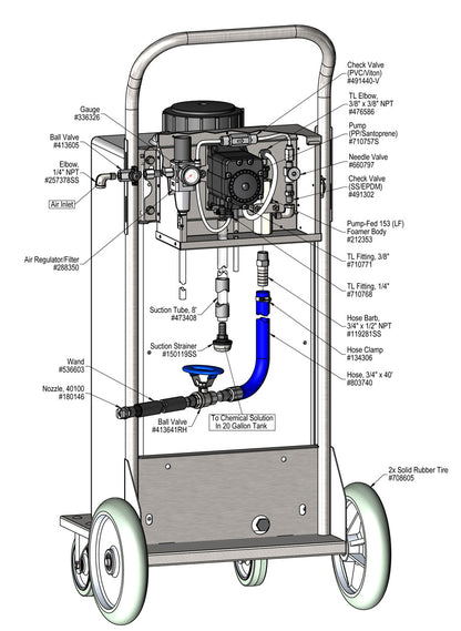 Lafferty 941220-LF Liberty LF portable foamer, parts diagram
