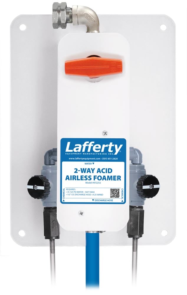 Lafferty 972212 2-Way Acid Airless Foamer, wall mount
