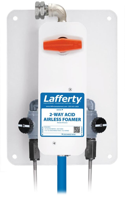 Lafferty 972212 2-Way Acid Airless Foamer, wall mount