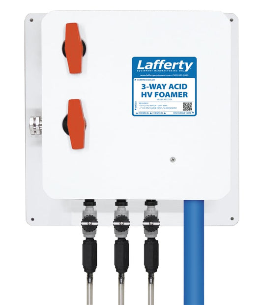Lafferty 972328 3-Way Acid HV Foamer, wall mount