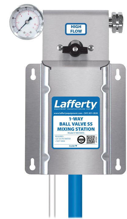 Lafferty 985100SS 1-Way ball valve stainless steel mixing station