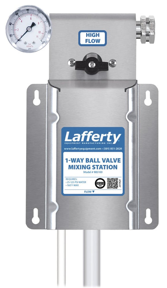 Lafferty 985100 1-Way ball valve chemical mixing station